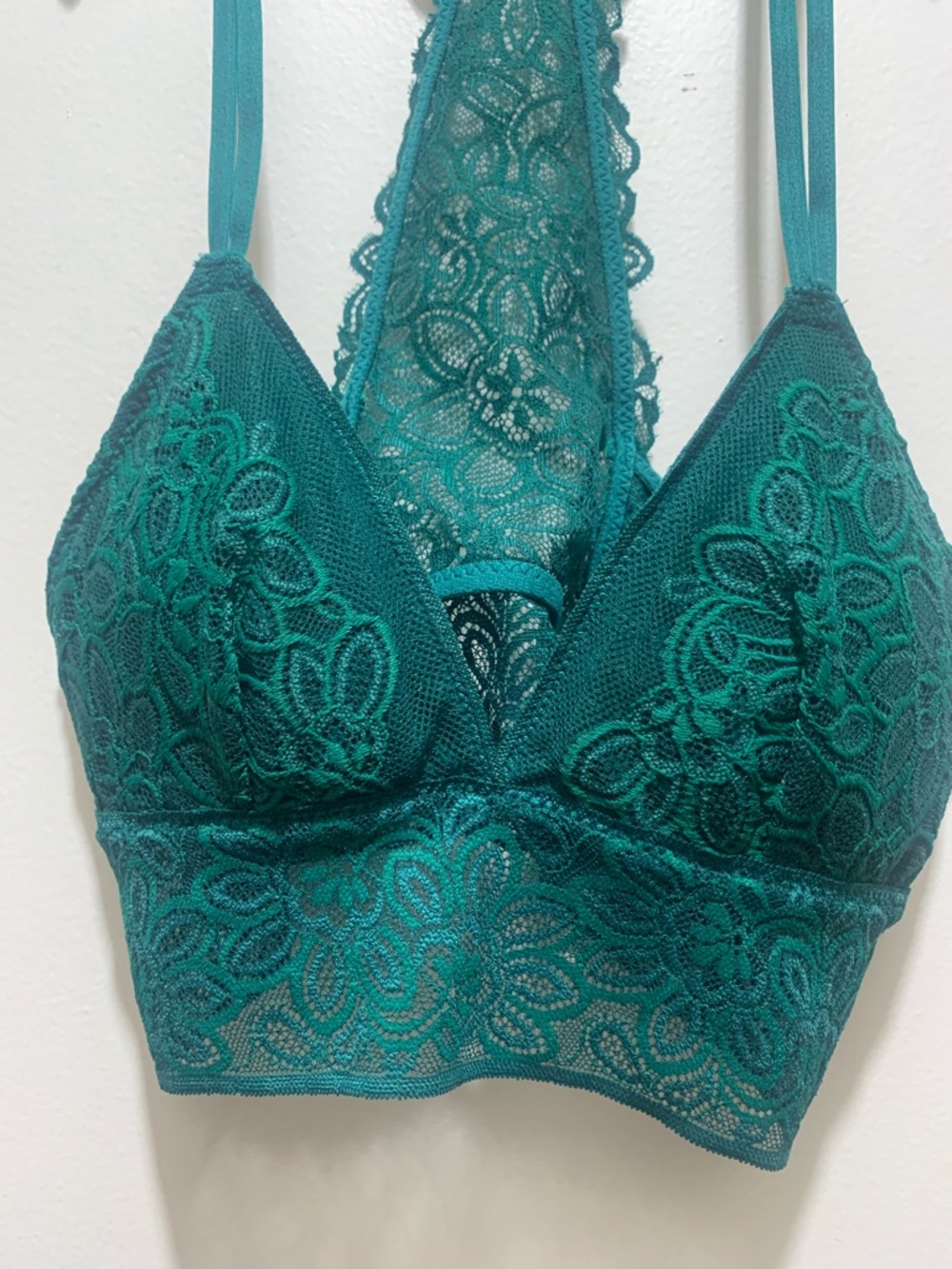 aerie hunter green Lace Racerback Bralette - Picture 5 of 7